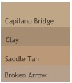 It might be too pink for Mike, but can I really go for "Clay" over "Broken Arrow"?