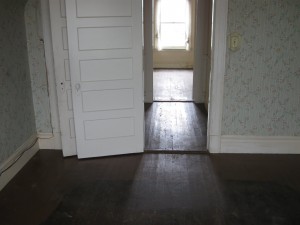 The emptied bedrooms upstairs in SF.